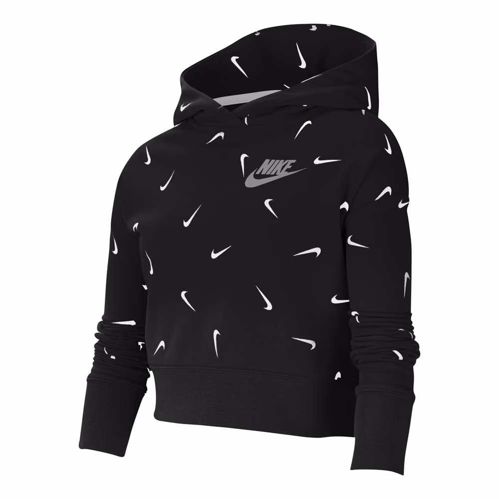 Толстовка Nike G NSW AOP CROP FT HOODIE