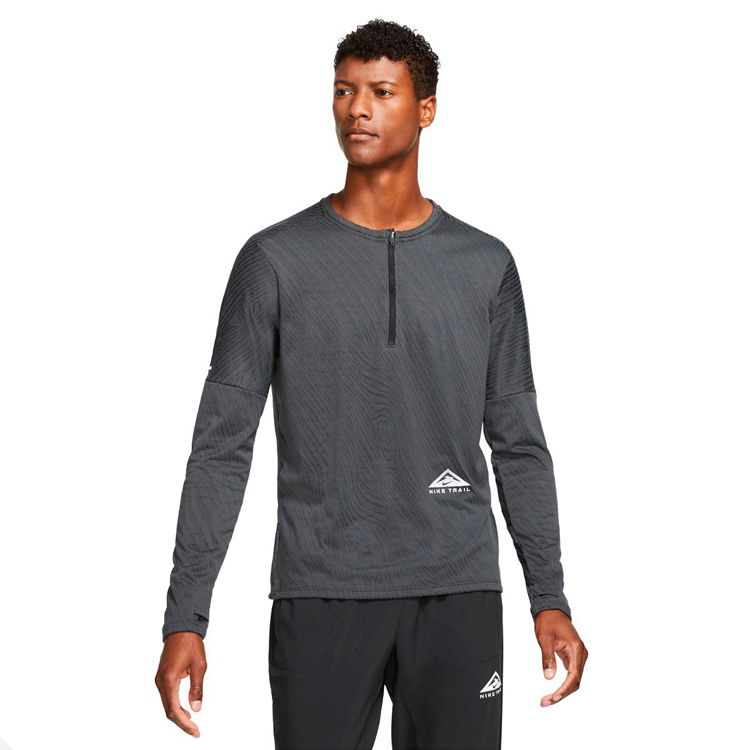 Hanorac pt bărbați Nike M NK DF ELMNT TOP HZ TRAIL L Negru photo 2