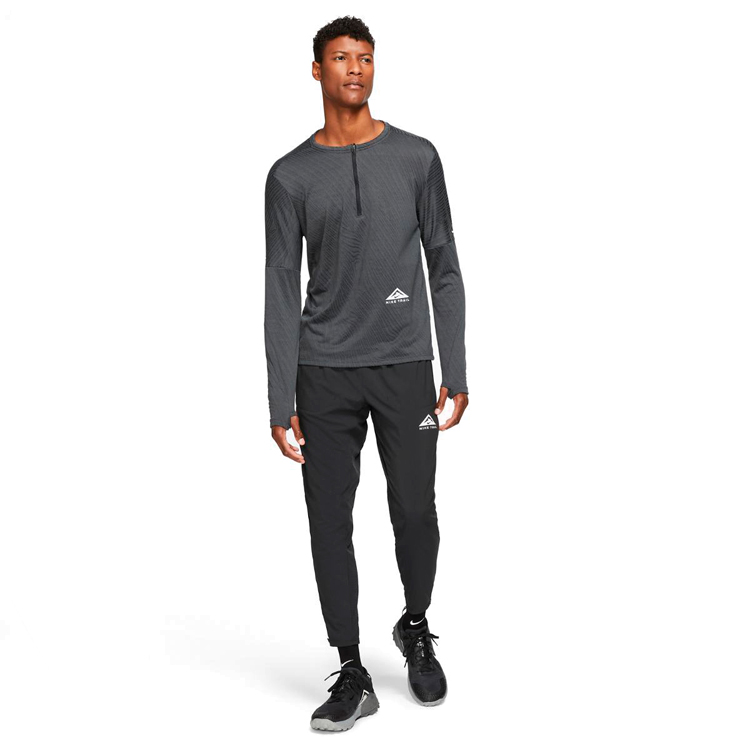 Hanorac pt bărbați Nike M NK DF ELMNT TOP HZ TRAIL L Negru photo 4