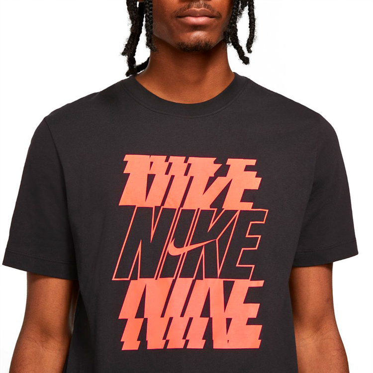 Tricou bărbătesc Nike M NSW TEE SWOOSH/BLOCK 12MO L Negru photo 2