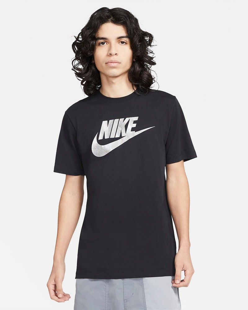 Футболка мужская Nike M NSW TEE BRND MRK APLCTN 1 L Черный photo 2