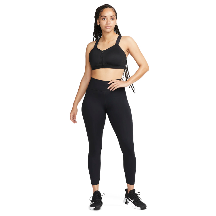 Спортивное бра Nike W NK DF ALPHAS HS FRONT ZIP B / Женский / M / Черный photo 3