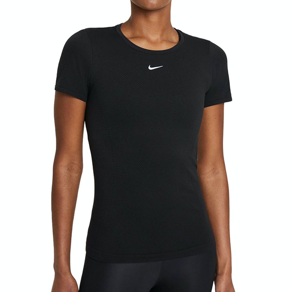 Tricou Nike W NK DFADV AURA SLIM SS TOP / Femei / L / Negru photo 1