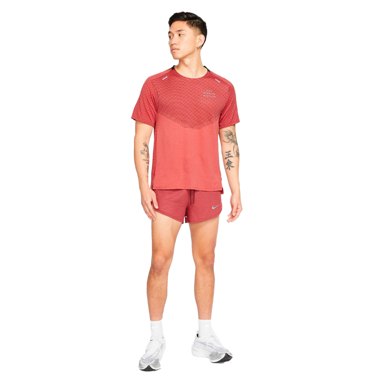 Tricou bărbătesc Nike M NK DFADV RUN DVN TECHKNIT SS L Rosu photo 4