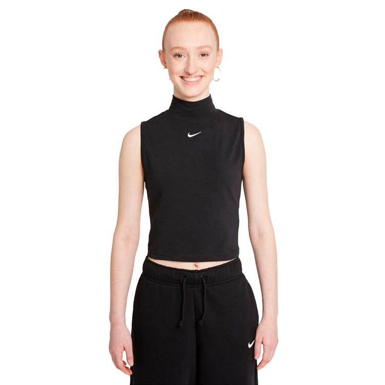 Maiou Nike W NSW ESSNTL MOCK SL TOP L Negru Femei photo 1 Maiou Nike W NSW ESSNTL MOCK SL TOP L Negru Femei photo 1