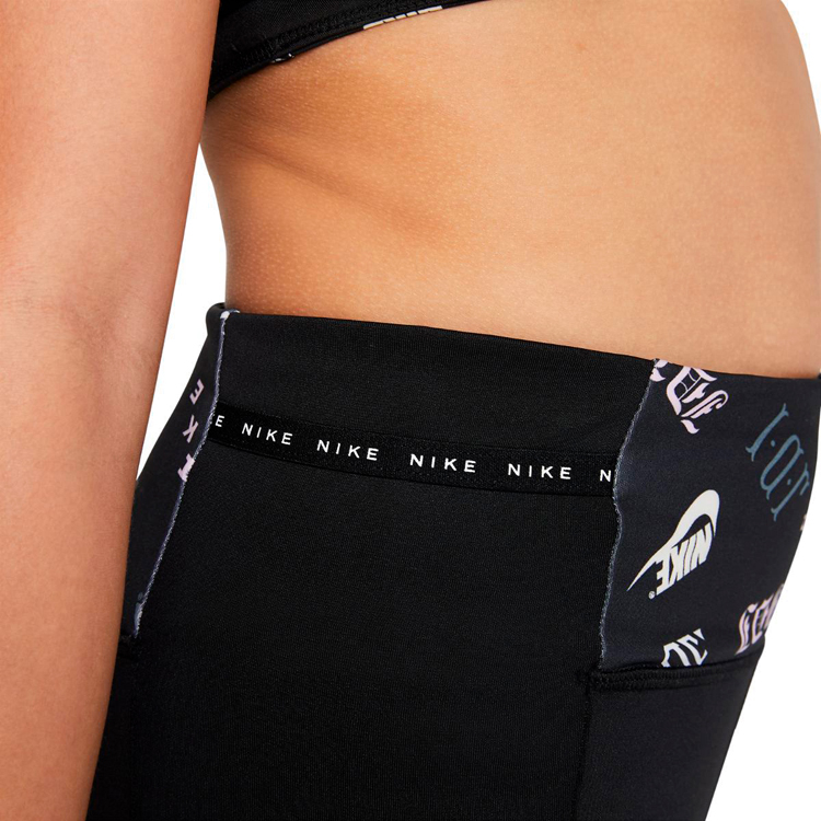 Легинсы Nike G NK DF ONE LUXE LEGGING AOP / Женский / L / Черный photo 2
