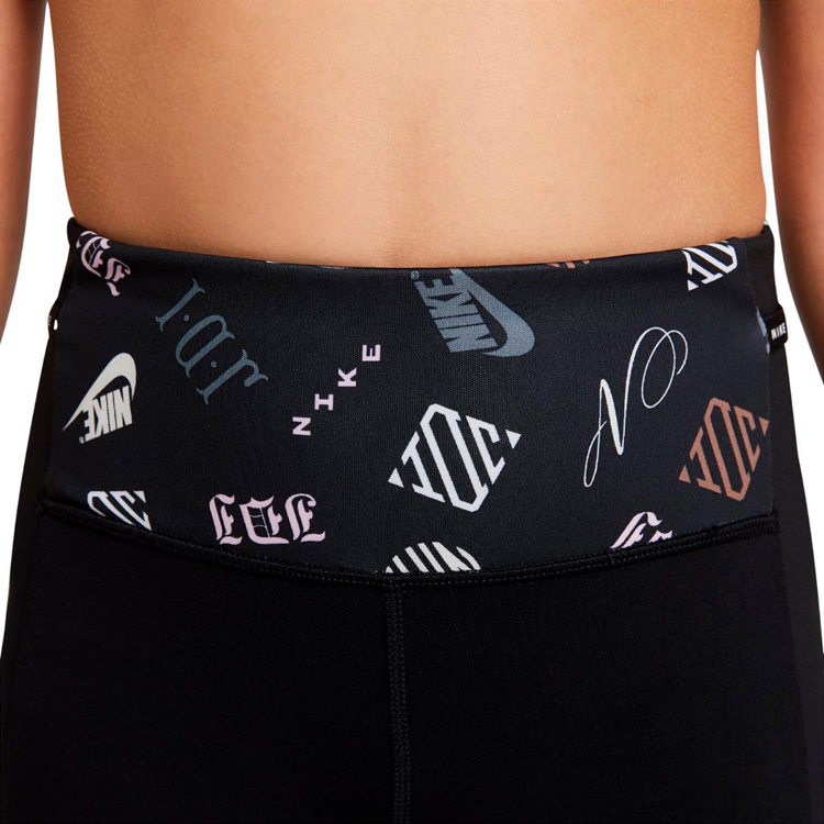 Легинсы Nike G NK DF ONE LUXE LEGGING AOP / Женский / L / Черный photo 3
