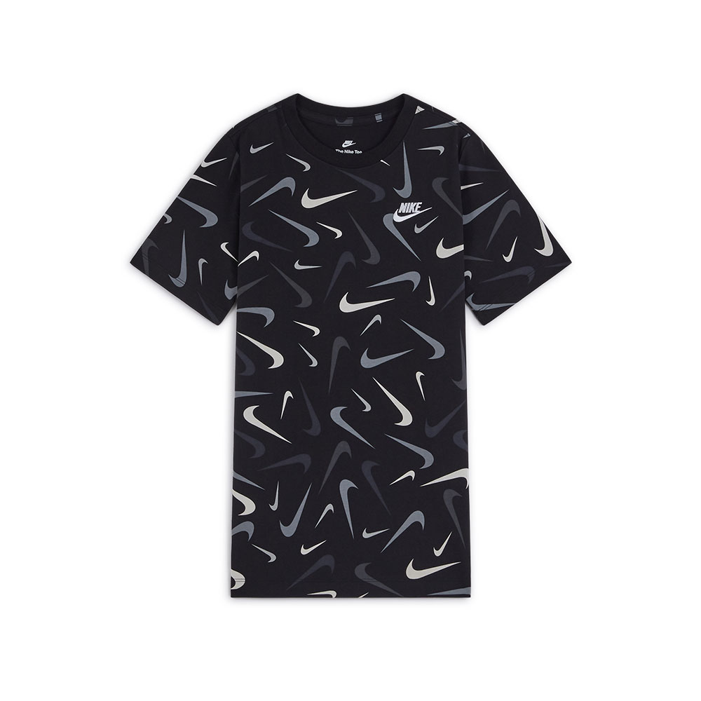 Tricou bărbătesc Nike B NSW TEE SWOOSH AOP FA21 L Negru photo 1 Tricou bărbătesc Nike B NSW TEE SWOOSH AOP FA21 L Negru photo 1