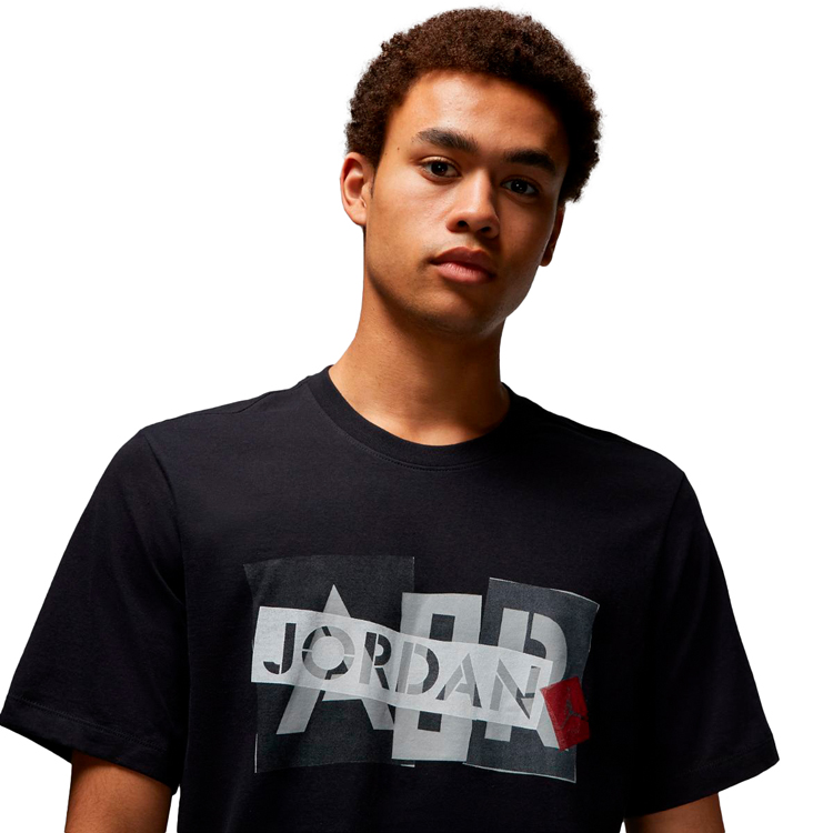 Tricou bărbătesc Nike M J BRAND GFX SS CREW 3 M Negru photo 3