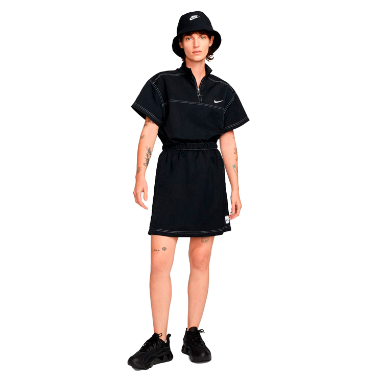 Rochie Nike W NSW SWSH WVN SS DRESS XS Negru Femei photo 5