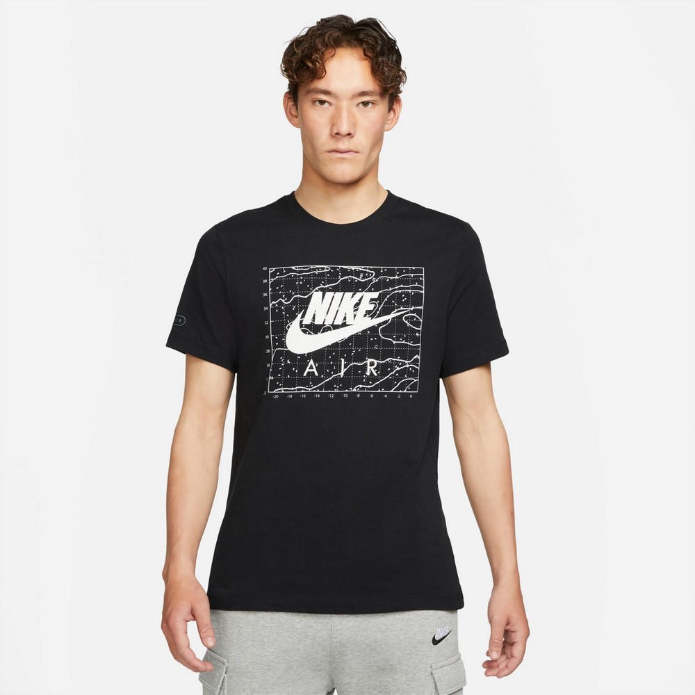 Tricou bărbătesc Nike M NSW AIR HBR 2 TEE M Negru photo 2