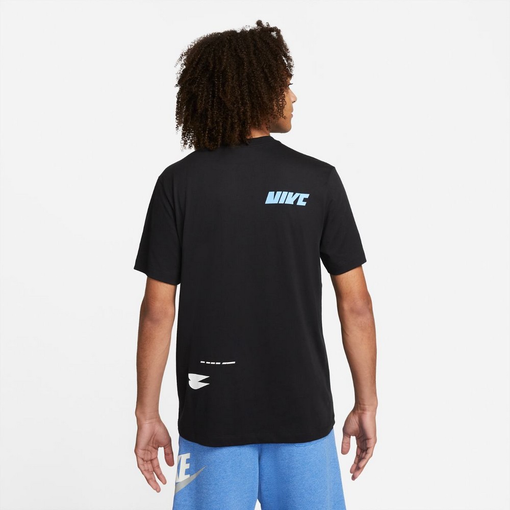 Tricou bărbătesc Nike M NSW ESS+ SPORT 1 TEE S Negru photo 3