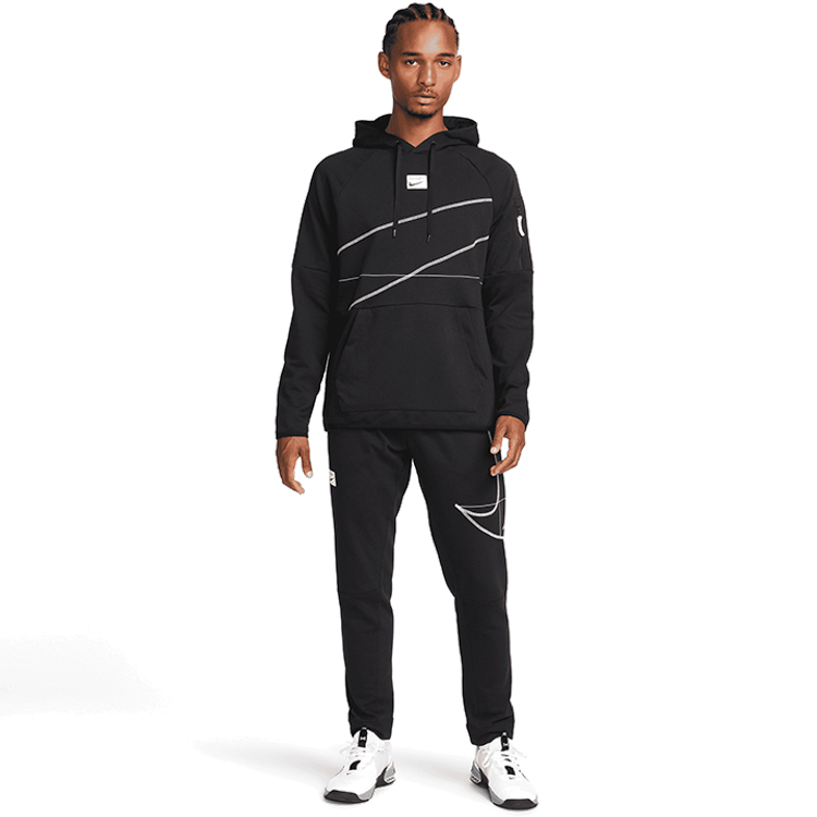 Мужская Толстовка Nike M NK DF Q5 FLC PO L Черный photo 3