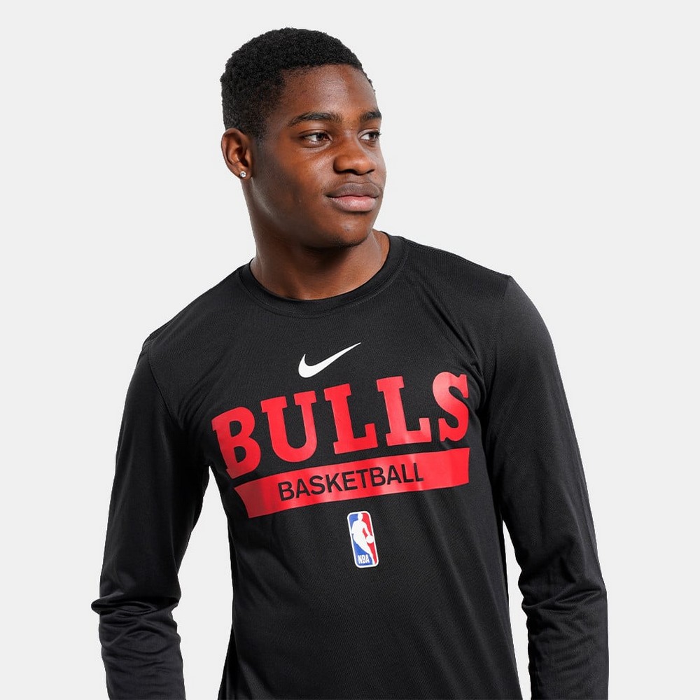 Hanorac pt bărbați Nike CHI M NK DF ES PRT GPX LS TEE M Negru photo 2