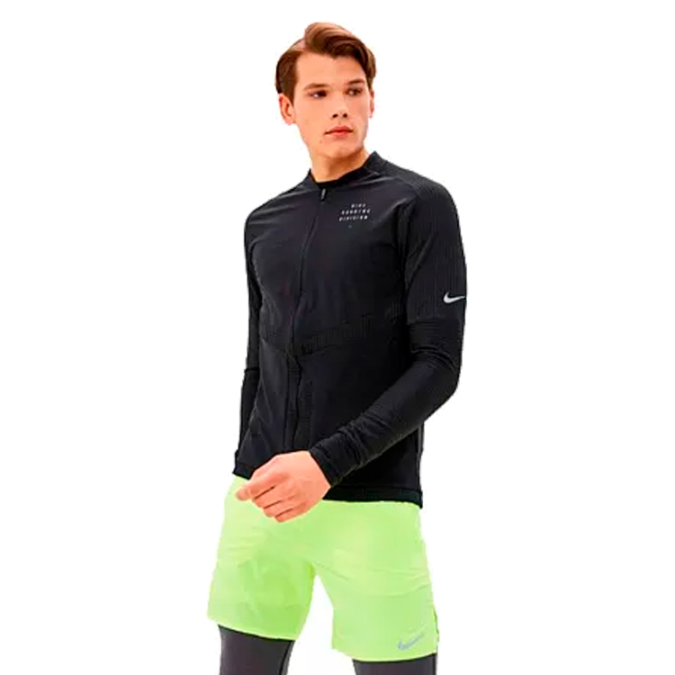 Hanorac pt bărbați Nike M NK DF RUN DVN ELEMENT FZ NFS M Negru photo 2