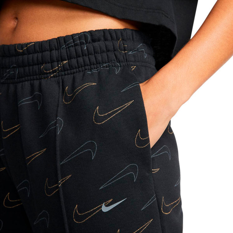 Брюки Nike W NSW FLC TREND PANT CF AOP M Черный Женский photo 2