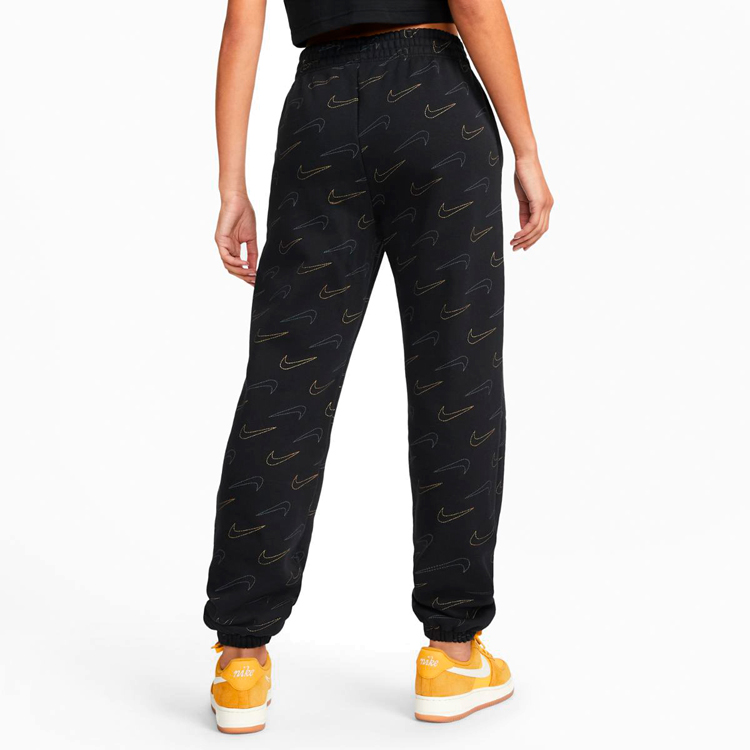 Брюки Nike W NSW FLC TREND PANT CF AOP M Черный Женский photo 3