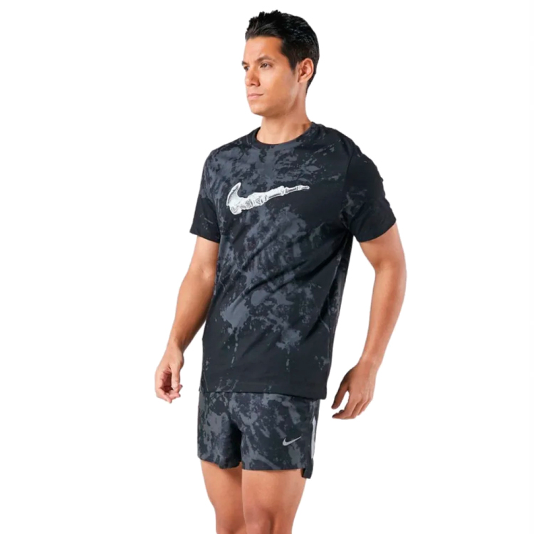 Tricou bărbătesc Nike M NK DF TEE RUN DIVISN AOP M Negru photo 4