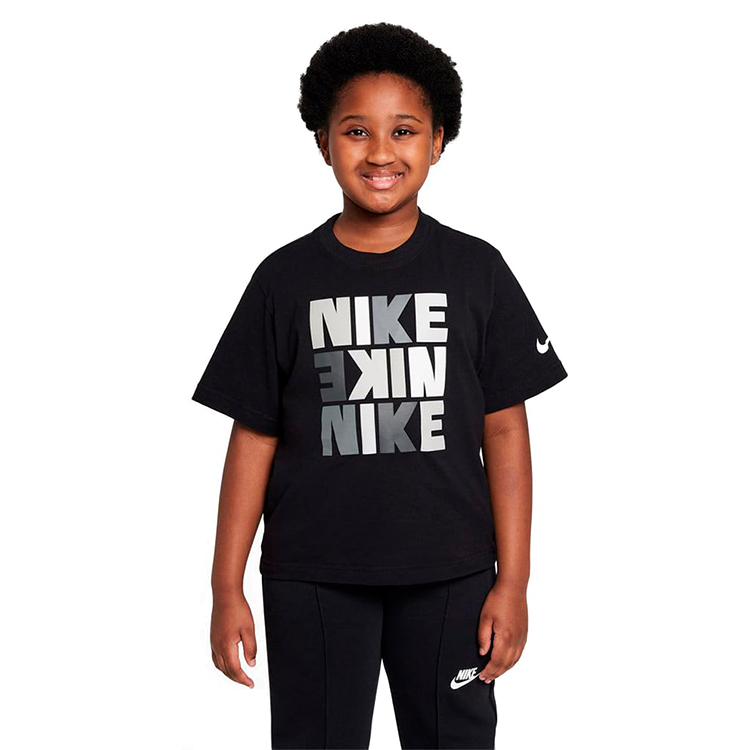 Футболка Nike G NSW TEE BOXY PRINT / Женский / XS / Черный photo 2