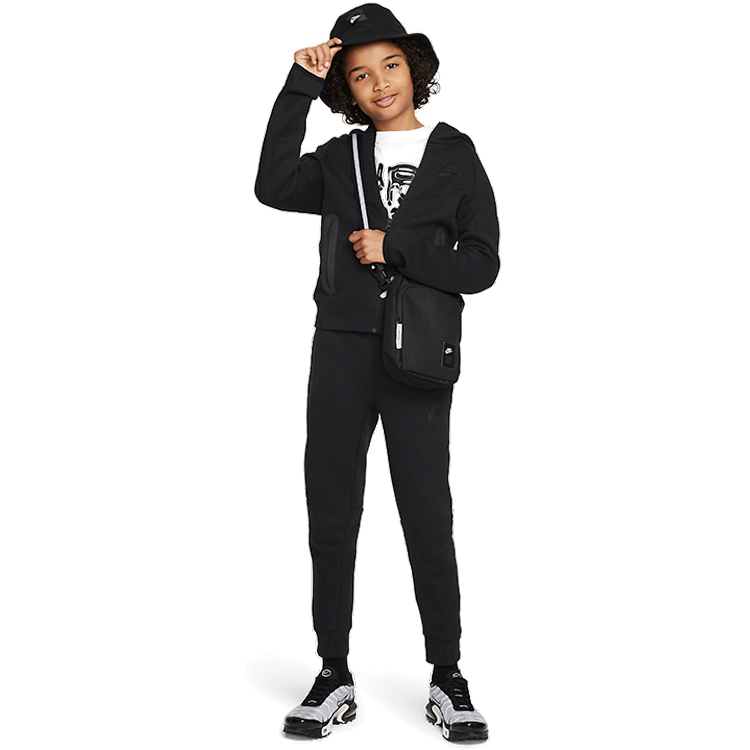 Hanorac Nike B NSW TECH FLC FZ / Barbati / XS / Negru photo 3