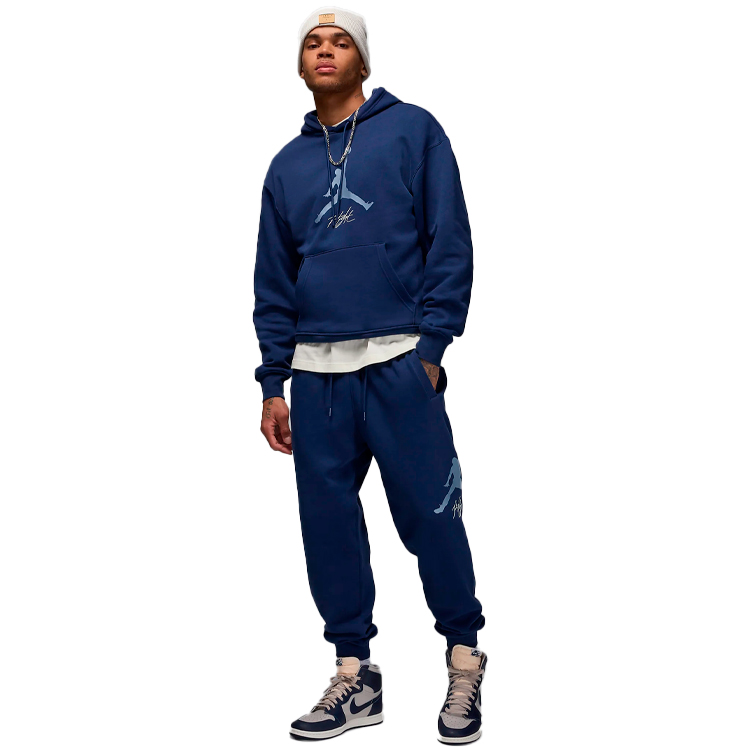 Pantaloni Nike M J ESS FLC BASELINE PANT M Albastru Barbati photo 4