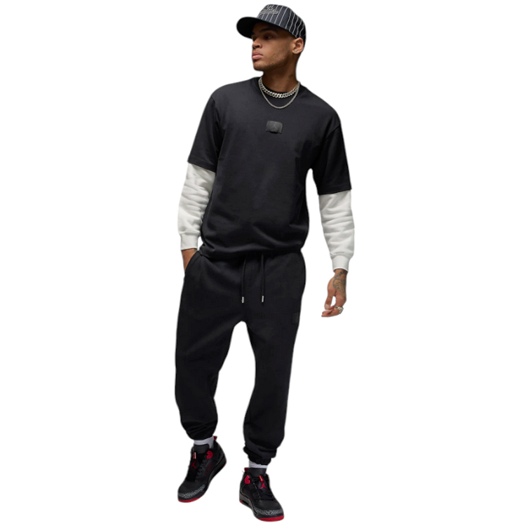 Pantaloni Nike M J FLIGHT FLC PANT L Negru Barbati photo 2