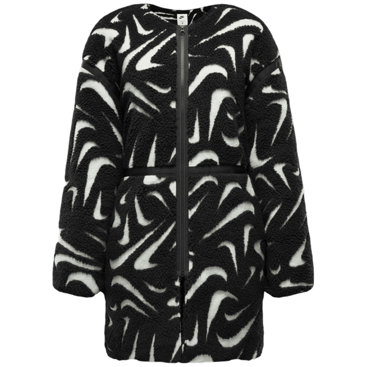 Scurta Nike W NSW COZY HBR JKT L Negru-alb Femei photo 1 Scurta Nike W NSW COZY HBR JKT L Negru-alb Femei photo 1