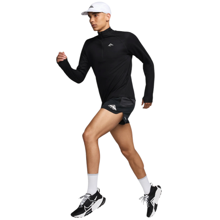 Hanorac pt bărbați Nike M NK DF TRAIL MIDLAYER HZ L Negru photo 2