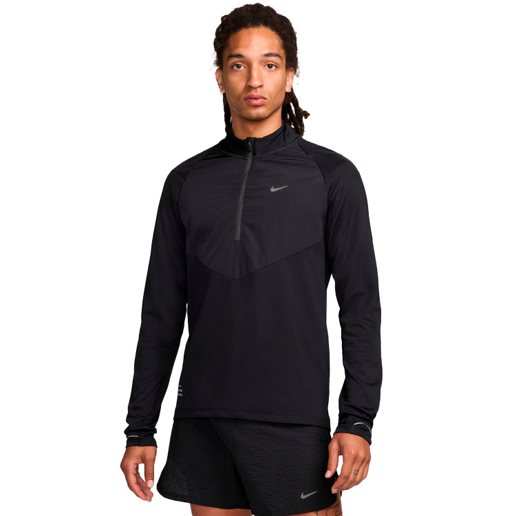 Мужская Толстовка Nike M NK DF RD ELEMENT MIDLAYER HZ M Черный photo 2