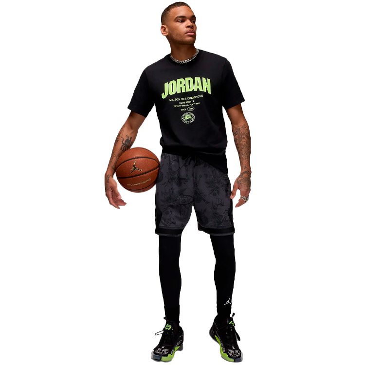 Tricou bărbătesc Nike M J SPRT WM DF SS TEE M Negru photo 3