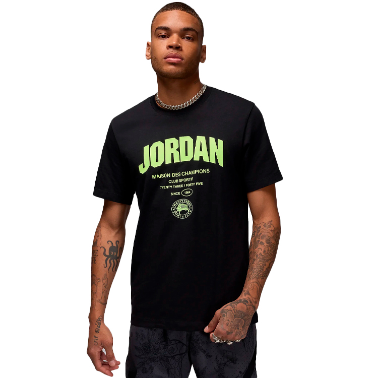 Tricou bărbătesc Nike M J SPRT WM DF SS TEE M Negru photo 4