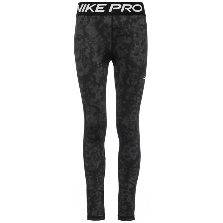 Легинсы Nike G NP DF TIGHT SPORT AOP / Женский / S / Черный/Серый photo 1