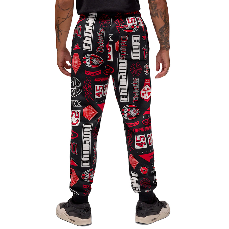 Pantaloni Nike M J ESS AOP FLC PANT M Negru Barbati photo 2