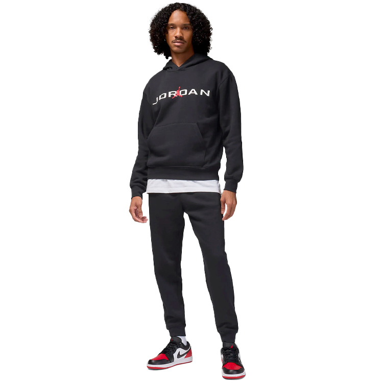 Hanorac pt bărbați Nike M J ESS JD AIR STRCH FLC HDY XS Negru photo 3