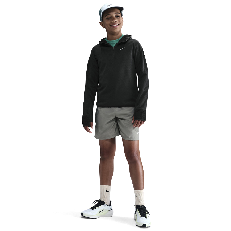 Jacheta Nike K NK TF LS HZ TOP WARM L Negru Barbati photo 3