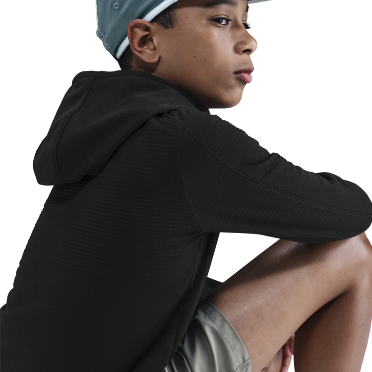 Jacheta Nike K NK TF LS HZ TOP WARM L Negru Barbati photo 4