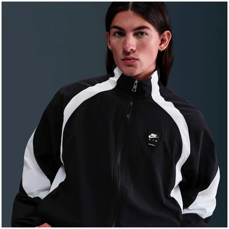 Мужская Толстовка Nike M AIR WOVEN TRACK JACKET XXL Черный photo 2