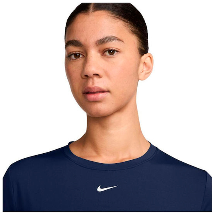 Tricou Nike W NK ONE CLASSIC DF SS TOP WT L Albastru Femei photo 3
