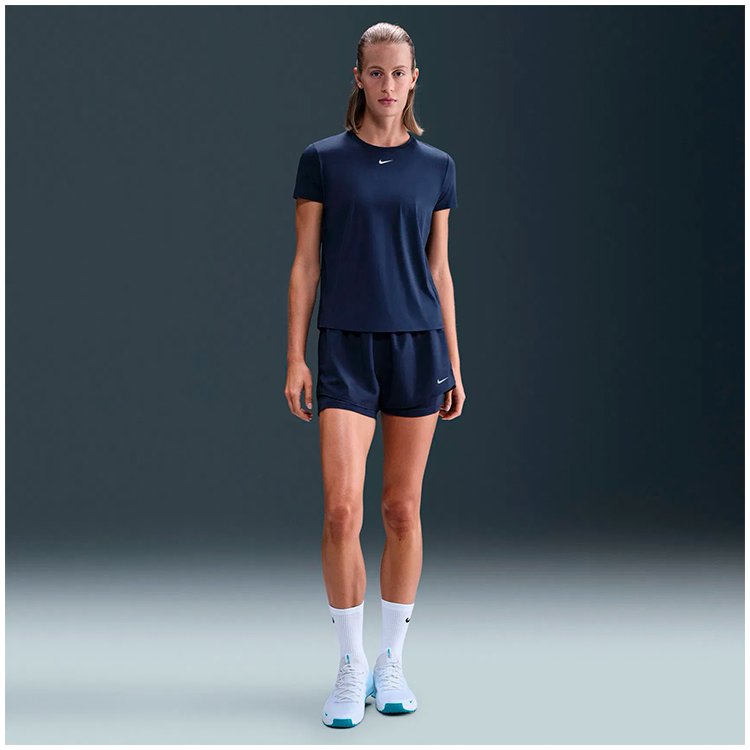 Tricou Nike W NK ONE CLASSIC DF SS TOP WT L Albastru Femei photo 5