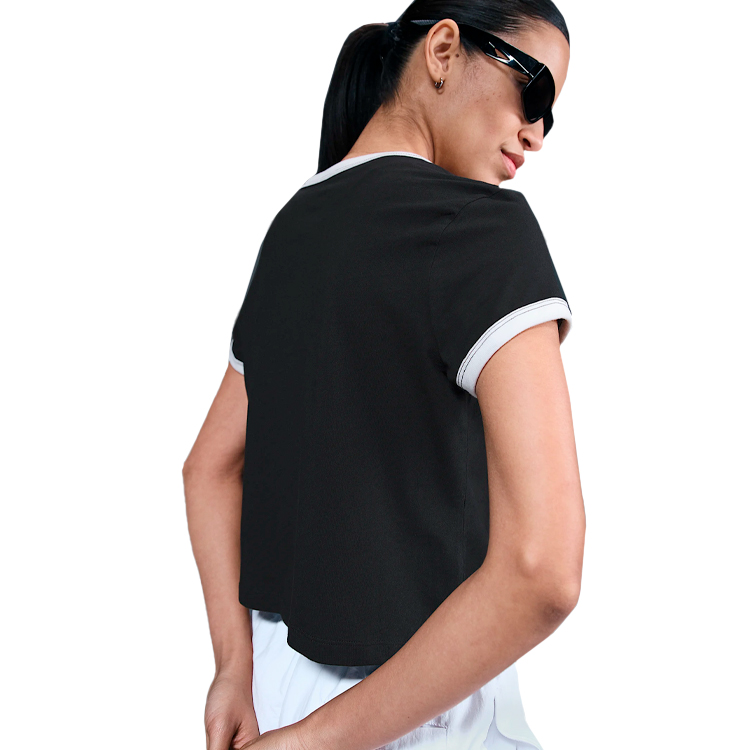 Tricou Nike W NSW SS RINGER TEE VNTG RUN XL Negru Femei photo 3