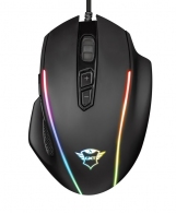Trust Gaming GXT 165 Celox RGB Mouse, 200 - 10000 dpi, 8 Programmable button, RGB lighting, Adjustable weight, 1,8 m USB, Black thumbnav 1