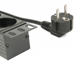 Gembird EG-PDU-014, Power distribution unit (PDU), 8 Schuko sockets, 1U, 16A, 3 m cable thumbnav 2