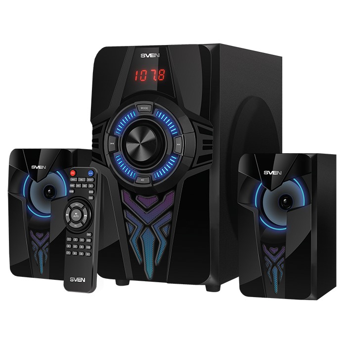 Колонки 2.1 SVEN MS-2070 / 60W RMS / Bluetooth / Black photo 1