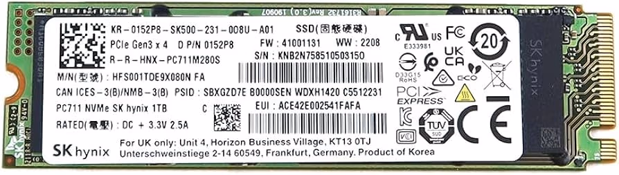 M.2 NVMe SSD SK Hynix BC901, 1TB