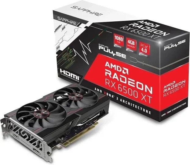 Placa video PULSE Radeon RX 6500 XT OC / 8GB / GDDR6 / 64bit photo 1