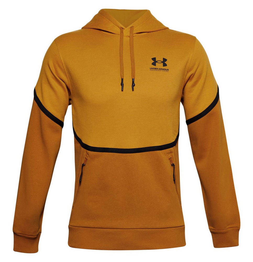 Hanorac pt bărbați Under Armour UA RIVAL FLEECE AMP HD L Galben photo 1