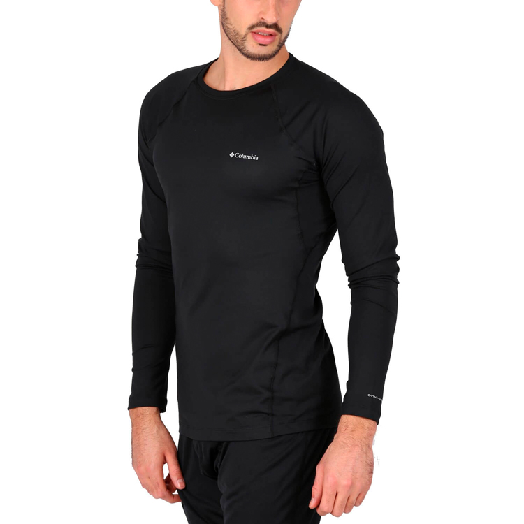 Футболка с длинным рукавом термобелье Columbia Heavyweight Stretch Long Sleeve Top S Черный Мужской photo 2