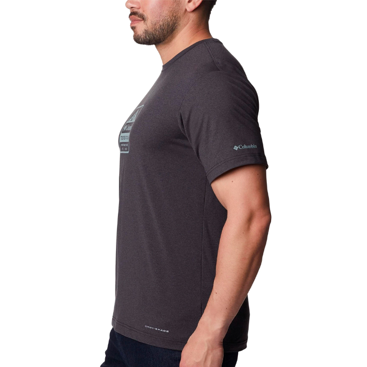 Tricou bărbătesc Columbia Tech Trail Front Graphic SS Tee S Negru photo 4