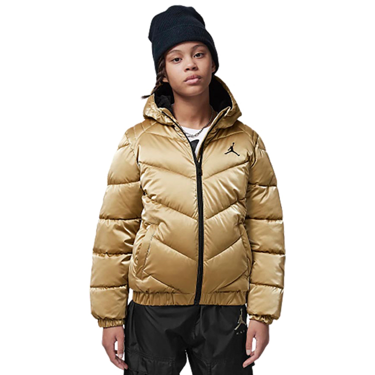 Scurta Nike JDG SHINY CHEVRON QUILTING JKT / Femei / S / Auriu photo 2