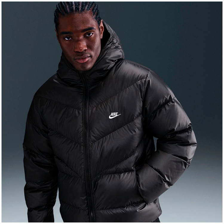 Куртка мужская Nike M NK WINDRUNNER STMNT DWN JKT M Черный photo 4